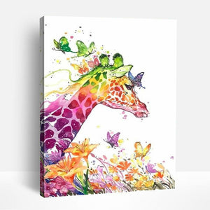 Giraffe and Blossom | Paint By Numbers