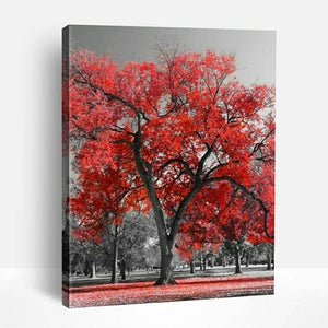 Big Red Tree | Paint By Numbers