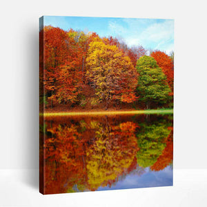 Colorful Autumn Trees | Paint By Numbers