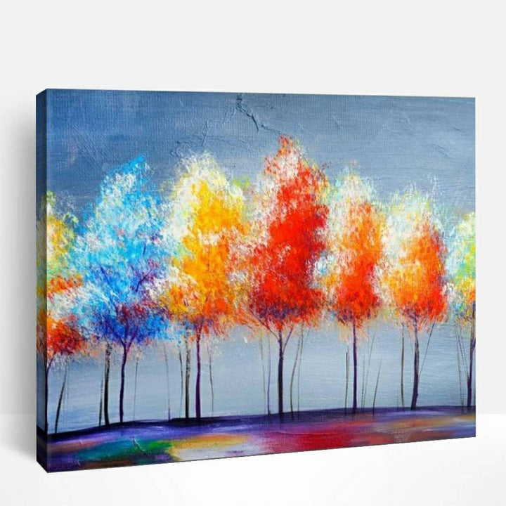 Colorful Trees | Paint By Numbers