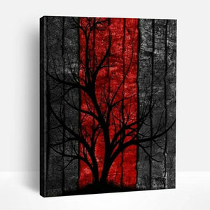 Silhouette Tree | Paint By Numbers