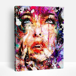 Colorful Abstract Girl | Paint By Numbers